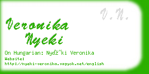 veronika nyeki business card